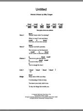 Cover icon of Untitled sheet music for guitar (chords) by The Smashing Pumpkins and Billy Corgan, intermediate skill level
