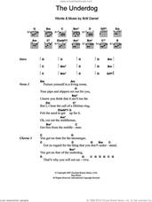 Cover icon of The Underdog sheet music for guitar (chords) by Spoon and Britt Daniel, intermediate skill level