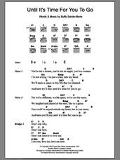 Cover icon of Until It's Time For You To Go sheet music for guitar (chords) by Buffy Sainte-Marie, intermediate skill level