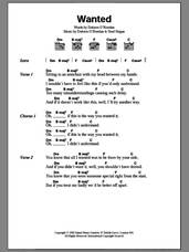Cover icon of Wanted sheet music for guitar (chords) by The Cranberries and Noel Hogan, intermediate skill level
