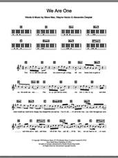 Cover icon of We Are One sheet music for piano solo (chords, lyrics, melody) by Westlife, Alexandre Desplat, Steve Mac and Wayne Hector, intermediate piano (chords, lyrics, melody)