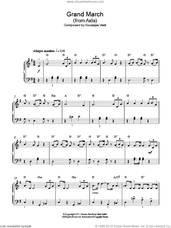 Cover icon of Grand March (from Aida), (easy) sheet music for piano solo by Giuseppe Verdi, classical score, easy skill level
