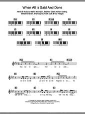 Cover icon of When All Is Said And Done sheet music for piano solo (chords, lyrics, melody) by Boyzone, intermediate piano (chords, lyrics, melody)