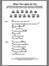 Cover icon of When The Lights Go Out sheet music for guitar (chords) by Ben Folds Five, intermediate skill level