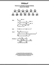 Cover icon of Wildsurf sheet music for guitar (chords) by Charlotte Hatherley and Tim Wheeler, intermediate skill level