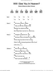 Cover icon of Will I See You In Heaven sheet music for guitar (chords) by The Jayhawks, intermediate skill level