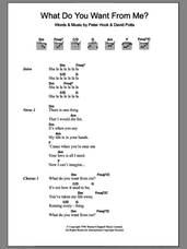 Cover icon of What Do You Want From Me? sheet music for guitar (chords) by James Monaco, intermediate skill level