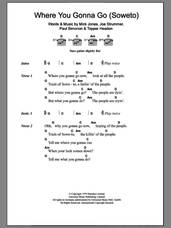 Cover icon of Where You Gonna Go (Soweto) sheet music for guitar (chords) by The Clash, intermediate skill level
