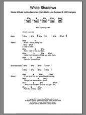 Cover icon of White Shadows sheet music for guitar (chords) by Coldplay, intermediate skill level