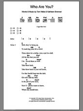 Cover icon of Who Are You sheet music for guitar (chords) by Tom Waits, intermediate skill level