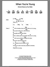 Cover icon of When You're Young sheet music for guitar (chords) by The Jam, intermediate skill level