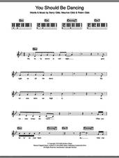 Cover icon of You Should Be Dancing sheet music for piano solo (chords, lyrics, melody) by Bee Gees, Barry Gibb, Maurice Gibb and Robin Gibb, intermediate piano (chords, lyrics, melody)
