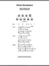 Cover icon of Winter Wonderland sheet music for guitar (chords) by Richard Smith, Johnny Mathis and Felix Bernard, intermediate skill level