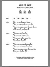 Cover icon of Wire To Wire sheet music for guitar (chords) by Razorlight and Johnny Borrell, intermediate skill level