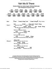 Cover icon of Yah Mo B There sheet music for guitar (chords) by Michael McDonald, James Ingram, Quincy Jones and Rod Temperton, intermediate skill level