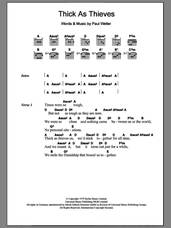 Cover icon of Thick As Thieves sheet music for guitar (chords) by The Jam and Paul Weller, intermediate skill level