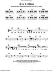 Cover icon of Bring It All Back sheet music for piano solo (chords, lyrics, melody) by S Club 7, Eliot Kennedy, Mike Percy and Tim Lever, intermediate piano (chords, lyrics, melody)