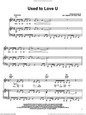 Cover icon of Used To Love U sheet music for voice, piano or guitar by John Legend, John Stephens and Kanye West, intermediate skill level