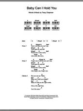 Cover icon of Baby Can I Hold You sheet music for piano solo (chords, lyrics, melody) by Tracy Chapman and Boyzone, intermediate piano (chords, lyrics, melody)