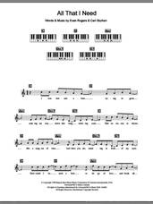 Cover icon of All That I Need sheet music for piano solo (chords, lyrics, melody) by Boyzone, Carl Sturken and Evan Rogers, intermediate piano (chords, lyrics, melody)