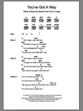 Cover icon of You've Got A Way sheet music for guitar (chords) by Shania Twain and Robert John Lange, intermediate skill level