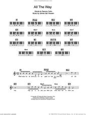 Cover icon of All The Way sheet music for piano solo (chords, lyrics, melody) by Frank Sinatra, Jimmy van Heusen and Sammy Cahn, wedding score, intermediate piano (chords, lyrics, melody)