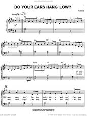 Cover icon of Do Your Ears Hang Low? sheet music for piano solo, easy skill level