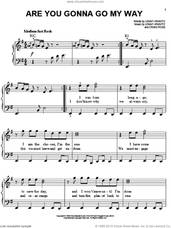 Cover icon of Are You Gonna Go My Way sheet music for piano solo by Lenny Kravitz and Craig Ross, easy skill level