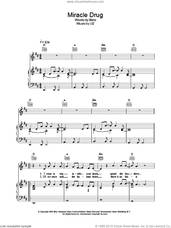 Cover icon of Miracle Drug sheet music for voice, piano or guitar by U2 and Bono, intermediate skill level