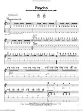Cover icon of Psycho sheet music for guitar (tablature) by System Of A Down, Daron Malakian and Serj Tankian, intermediate skill level