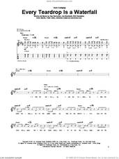 Cover icon of Every Teardrop Is A Waterfall sheet music for guitar (tablature) by Coldplay, Adrienne Anderson, Brian Eno, Chris Martin, Guy Berryman, Jon Buckland, Peter Allen and Will Champion, intermediate skill level