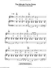 Cover icon of The Minute You're Gone sheet music for voice, piano or guitar by Cliff Richard and Jimmy Gateley, intermediate skill level