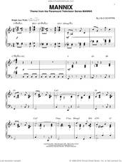 Cover icon of Mannix, (intermediate) sheet music for piano solo by Lalo Schifrin, intermediate skill level