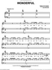 Cover icon of Wonderful sheet music for voice, piano or guitar by Everclear and Art Alexakis, intermediate skill level