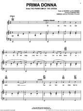 Cover icon of Prima Donna (from The Phantom Of The Opera) sheet music for voice, piano or guitar by Andrew Lloyd Webber, The Phantom Of The Opera (Musical), Charles Hart and Richard Stilgoe, intermediate skill level