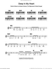 Cover icon of Deep In My Heart sheet music for piano solo (chords, lyrics, melody) by Britney Spears, Andreas Carlsson, David Kreuger and Per Magnusson, intermediate piano (chords, lyrics, melody)