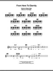 Cover icon of From Here To Eternity sheet music for piano solo (chords, lyrics, melody) by Frank Sinatra, Fred Karger and Robert Wells, intermediate piano (chords, lyrics, melody)