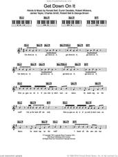 Cover icon of Get Down On It sheet music for piano solo (chords, lyrics, melody) by Kool And The Gang, Peter Andre, Charles Smith, Eumir Deodato, George Brown, James Taylor, Robert Bell, Robert Mickens and Ronald Bell, intermediate piano (chords, lyrics, melody)