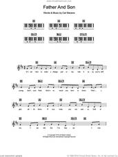 Cover icon of Father And Son sheet music for piano solo (chords, lyrics, melody) by Boyzone, Cat Stevens and Rod Stewart, intermediate piano (chords, lyrics, melody)