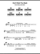 Cover icon of Don't Want You Back sheet music for piano solo (chords, lyrics, melody) by Backstreet Boys and Max Martin, intermediate piano (chords, lyrics, melody)