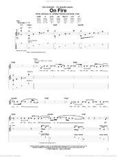 Cover icon of On Fire sheet music for guitar (tablature) by Switchfoot, Daniel Victor and Jonathan Foreman, intermediate skill level