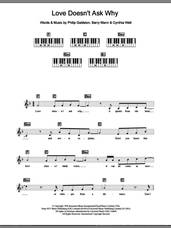 Cover icon of Love Doesn't Ask Why sheet music for piano solo (chords, lyrics, melody) by Celine Dion, Barry Mann, Cynthia Weil and Philip Galdston, intermediate piano (chords, lyrics, melody)