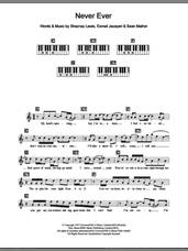 Cover icon of Never Ever sheet music for piano solo (chords, lyrics, melody) by All Saints, Esmail Jazayeri, Sean Mather and Shaznay Lewis, intermediate piano (chords, lyrics, melody)