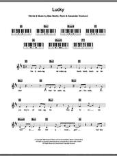 Cover icon of Lucky sheet music for piano solo (chords, lyrics, melody) by Britney Spears, Alexander Kronlund, Max Martin and Rami, intermediate piano (chords, lyrics, melody)