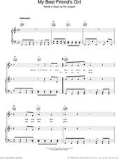 Cover icon of My Best Friend's Girl sheet music for voice, piano or guitar by The Cars and Ric Ocasek, intermediate skill level