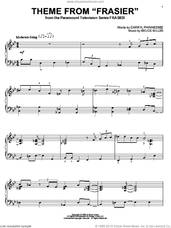Cover icon of Theme From Frasier sheet music for piano solo by Bruce Miller and Darryl Phinnessee, intermediate skill level