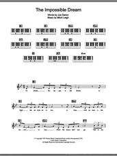 Cover icon of The Impossible Dream sheet music for piano solo (chords, lyrics, melody) by Andy Williams, Man Of La Mancha (Musical), Joe Darion and Mitch Leigh, intermediate piano (chords, lyrics, melody)