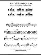 Cover icon of I've Gotta Get A Message To You sheet music for piano solo (chords, lyrics, melody) by Bee Gees, Barry Gibb, Maurice Gibb and Robin Gibb, intermediate piano (chords, lyrics, melody)