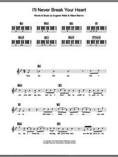 Cover icon of I'll Never Break Your Heart sheet music for piano solo (chords, lyrics, melody) by Backstreet Boys, Albert Manno and Eugene Wilde, intermediate piano (chords, lyrics, melody)