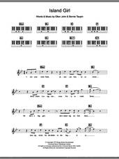 Cover icon of Island Girl sheet music for piano solo (chords, lyrics, melody) by Elton John and Bernie Taupin, intermediate piano (chords, lyrics, melody)